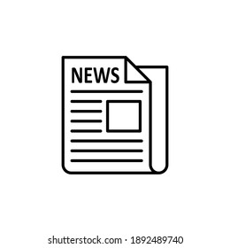 Newspaper icon vector. news paper vector sign