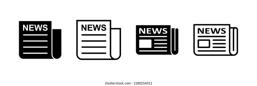 Newspaper icon vector. news paper sign and symbolign