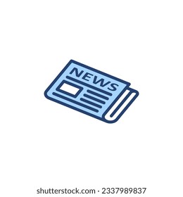 Newspaper icon vector. news paper sign and symbolign