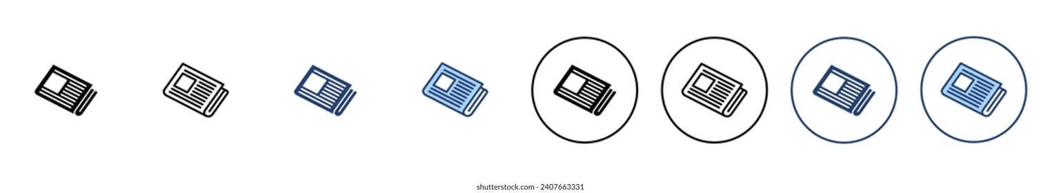 Newspaper icon vector. news paper sign and symbolign