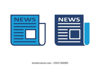 Newspaper icon vector. news paper vector sign