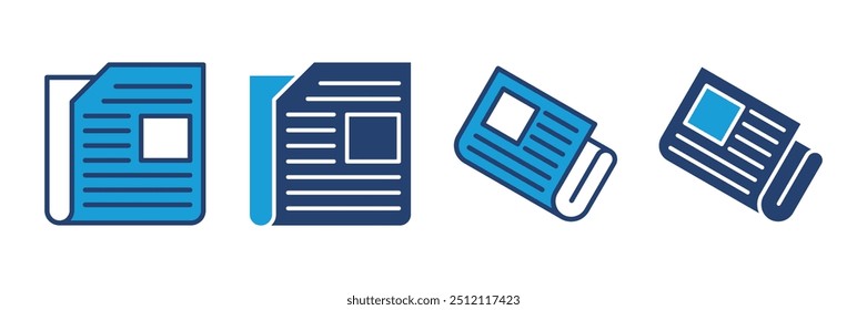 Newspaper icon vector. news paper vector sign