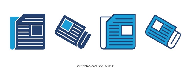 Newspaper icon vector. news paper vector sign