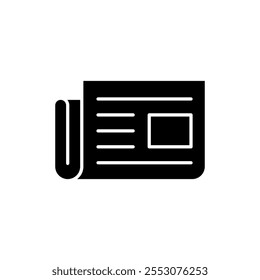Newspaper icon vector. news paper sign and symbolign