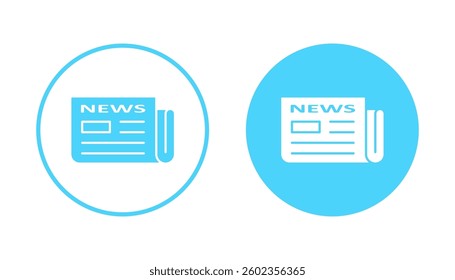 Newspaper icon vector. news paper sign and symbolign