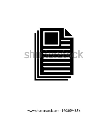 Newspaper icon vector. news paper vector sign