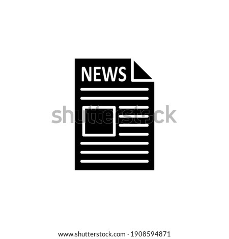 Newspaper icon vector. news paper vector sign