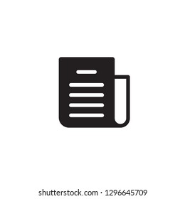 Newspaper icon vector. News symbol. Information icon. Trendy Symbol for Design, Websites, Presentation or Apps Elements. vector illustration