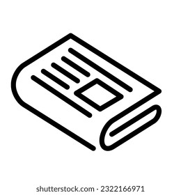 Newspaper icon vector set. news illustration sign collection. press symbol. 