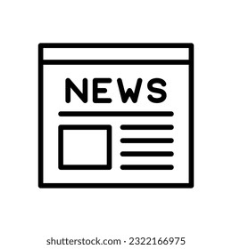 Newspaper icon vector set. news illustration sign collection. press symbol. 