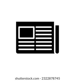 Newspaper icon vector set. news illustration sign collection. press symbol. 