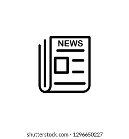 Newspaper icon vector style flat trendy template