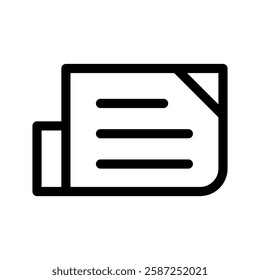 Newspaper Icon Vector Symbol Design Illustration