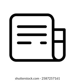 Newspaper Icon Vector Symbol Design Illustration