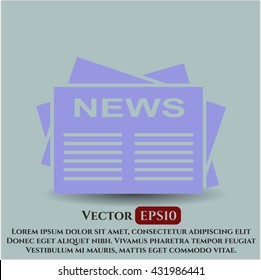 Zeitungssymbol Vektor Symbol flach eps jpg app Web-Konzept