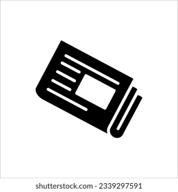 Zeitungssymbol-Vektorgrafik für Webdesign, i und app. einzeln auf weißem Hintergrund