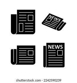 Newspaper icon vector for web and mobile app. news paper sign and symbolign