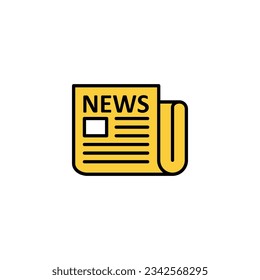 Newspaper icon vector for web and mobile app. news paper sign and symbolign
