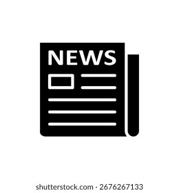 Newspaper icon vector for web and mobile app. news paper sign and symbolign