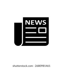 Newspaper icon vector for web and mobile app. news paper sign and symbolign