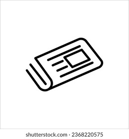 icono de periódico para diseño web, ui y app. aislado en fondo blanco