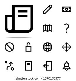 newspaper icon. web icons universal set for web and mobile