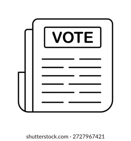 Ícone de jornal com fundo branco vetor ilustração de estoque