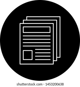 Newspaper icon for your project
