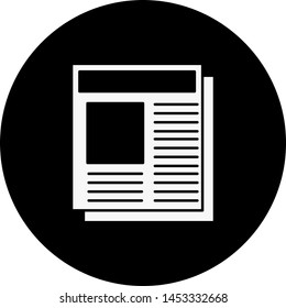 Newspaper icon for your project
