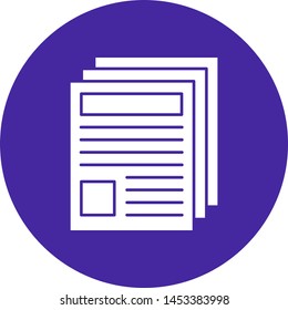 Newspaper icon for your project
