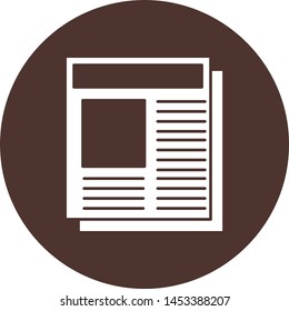 Newspaper icon for your project
