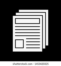 Newspaper icon for your project

