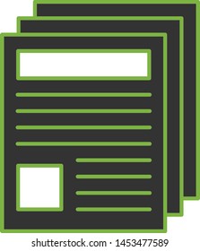 Newspaper icon for your project
