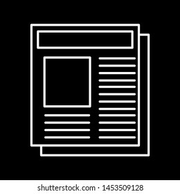 Newspaper icon for your project
