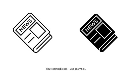 Newspaper icons for app and websites.