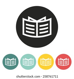 newspaper icon.vector illustration.