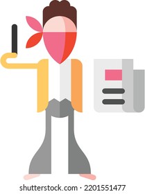 ilustración de material de elemento de diseño aislado de periódico. Vector de fondo blanco