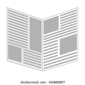newspaper isolated icon design, vector illustration  graphic 