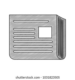 Newspaper isolated symbol