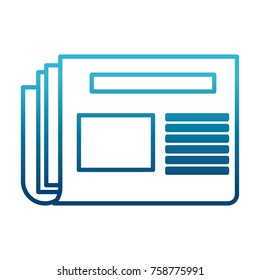 Newspaper isolated symbol icon vector illustration graphic design