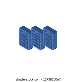 Newspaper isometric left top view 3D icon