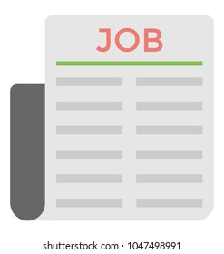 
A newspaper with job ads 
