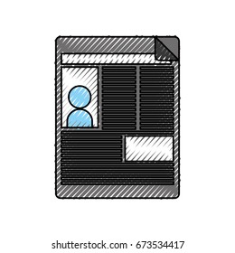 newspaper journal isolated icon