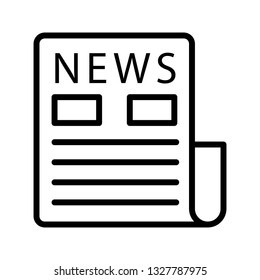 newspaper line icon