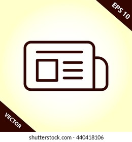 newspaper line icon