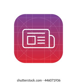 newspaper line icon