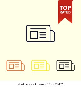 newspaper line icon