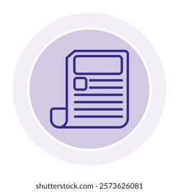 Newspaper line icon, editable vector icon, pixel perfect, illustrator ai file  