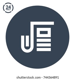 newspaper line vector icon