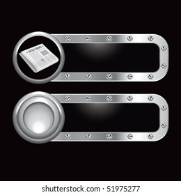newspaper metal banners